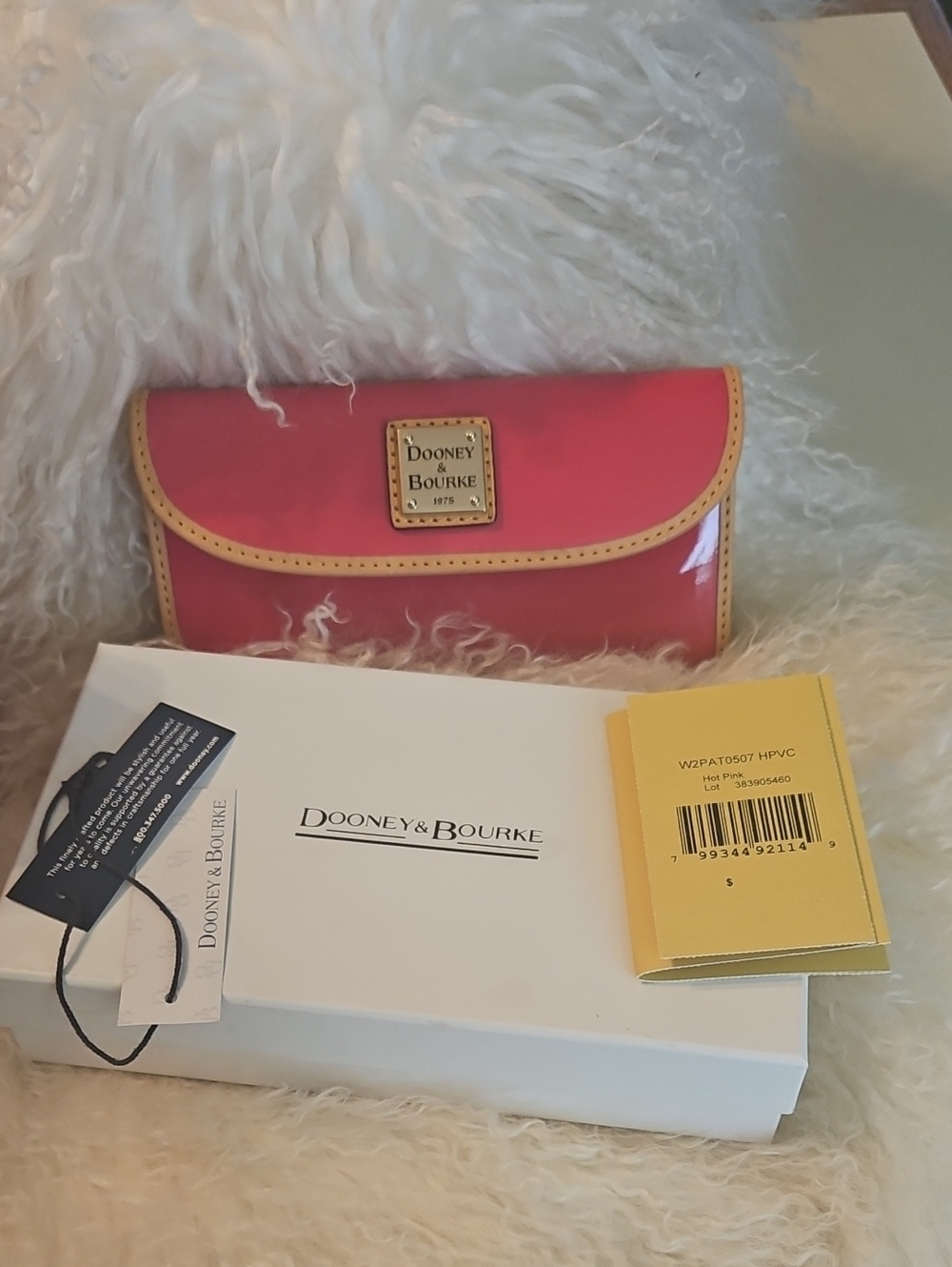 Dooney & Bourke Pink Patent Leather Wallet